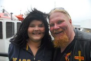 Jeannette and me on the ferry to Sweden 04.08.2010